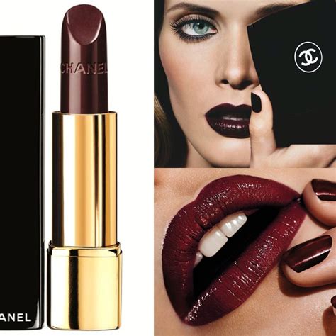 chanel roug noir|Chanel rouge noir lipstick dupe.